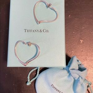 Tiffany and Co open heart earrings